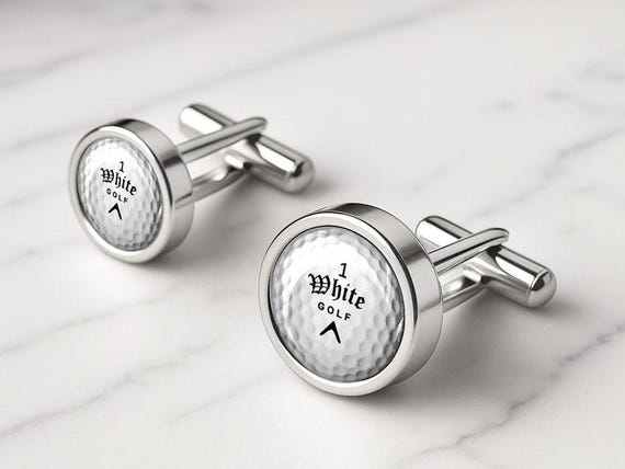 Personalised Golf Ball Cufflinks