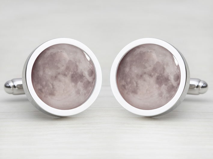 Celestial Moon Planet Astronomy Cufflinks