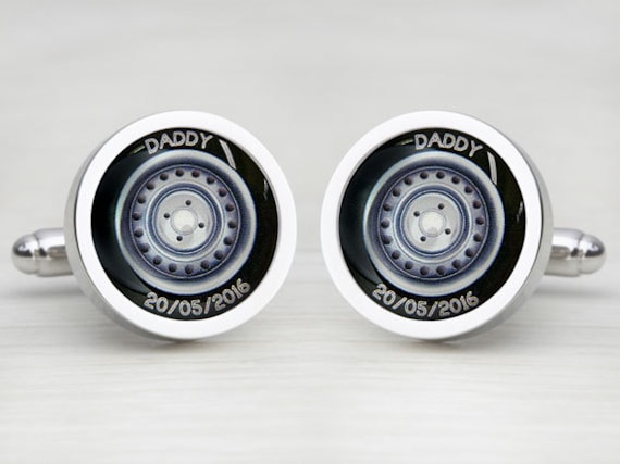 Personalised Car Tyre Cufflinks
