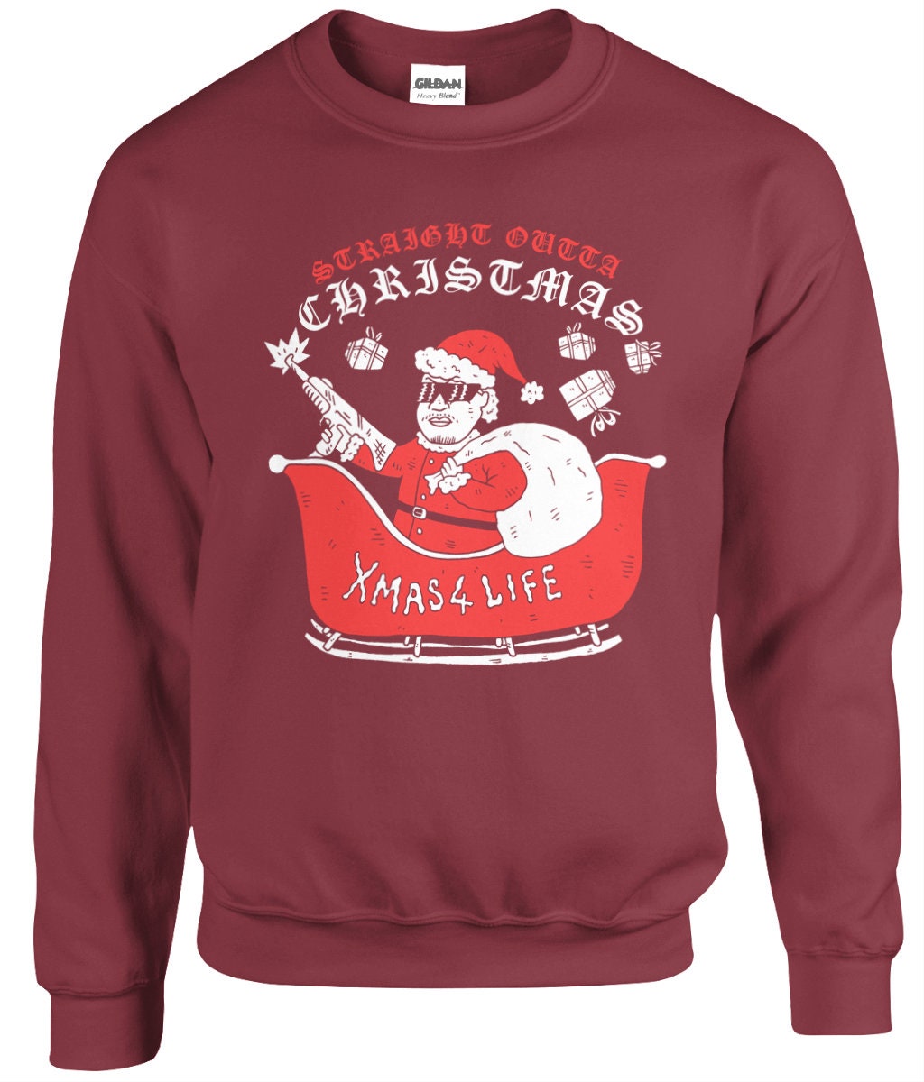 Eazy Xmas Straight Outta Christmas NWA Gangsta Sweatshirt Etsy