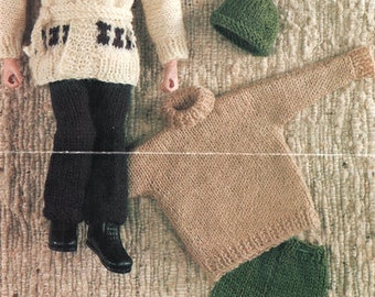 Action Man Knitting Pattern - Etsy UK