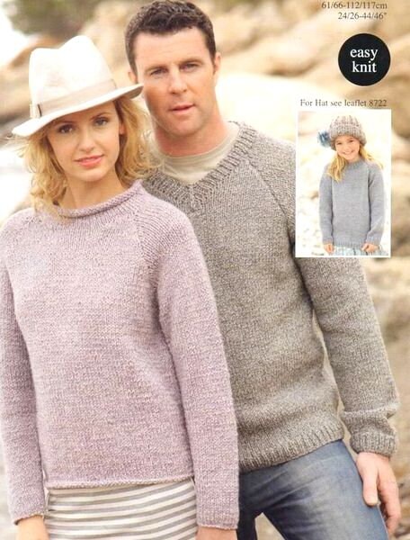 Chunky Sweater Knitting Pattern 