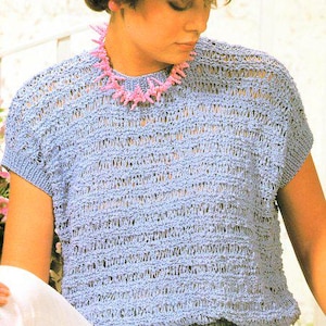 Easy Cotton Lacy Summer Top ~ 30
