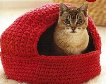 Easy Crochet Cat Pet Basket Nest & Storage Baskets  ~ Super Chunky Wool Crochet Pattern PDF Instant Download