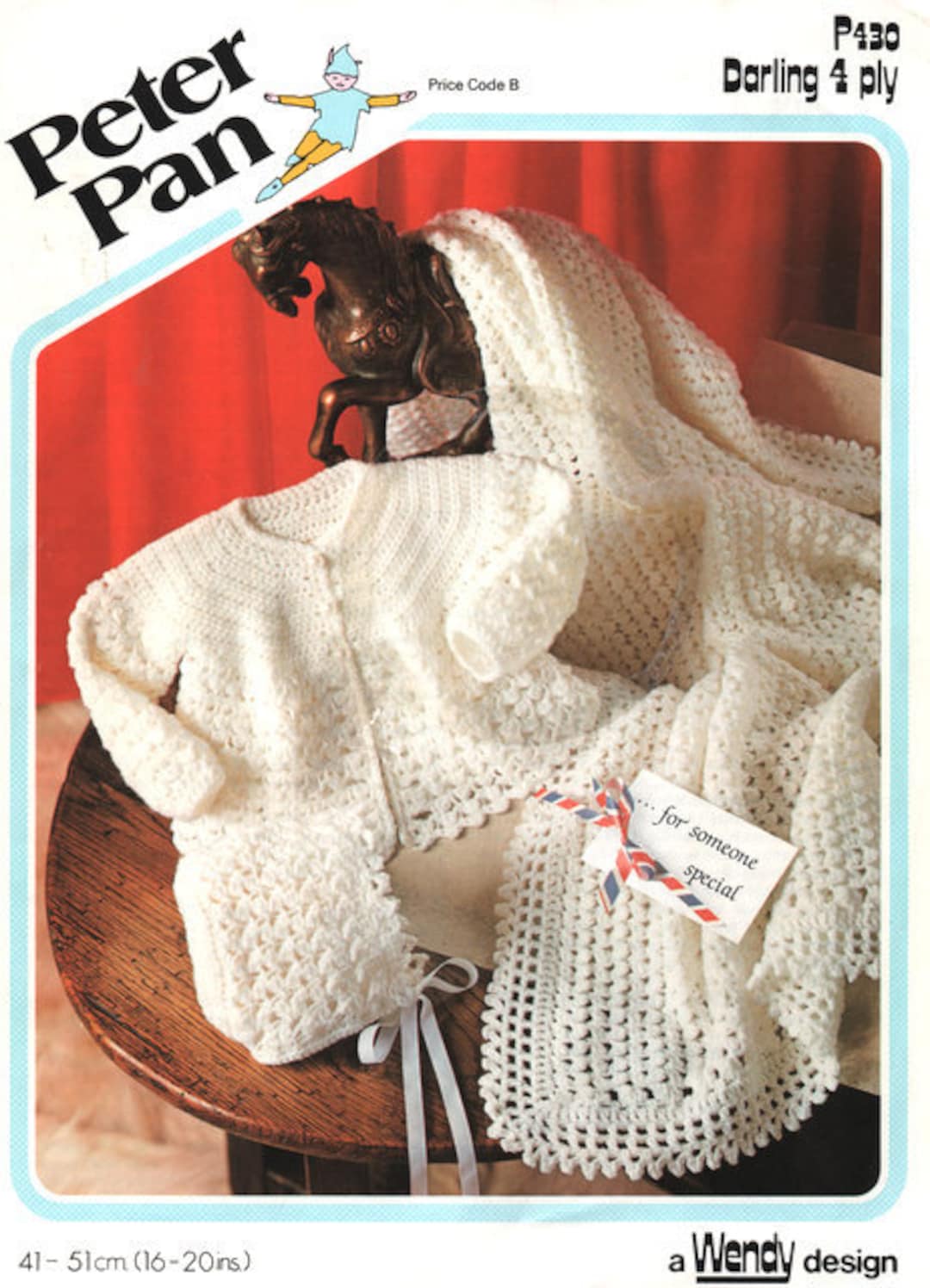 Baby Layette Crochet Pattern 4 Ply Shawl 39 X 39 Jacket 18 & Heirloom Crochet Pattern PDF