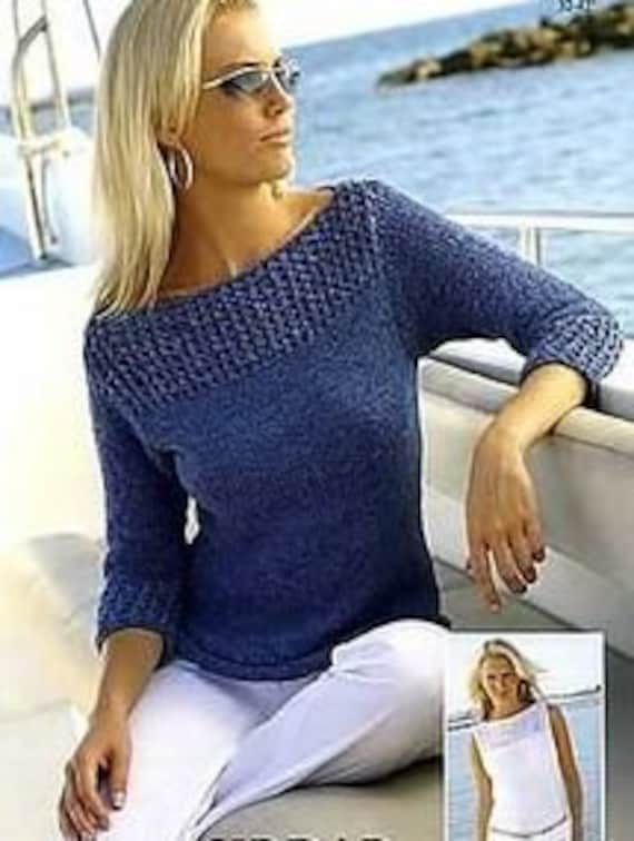 納得できる割引 Boat Top Vest Sweater Summer Womens Neck 3/4 or Sleeveless ニット+セーター