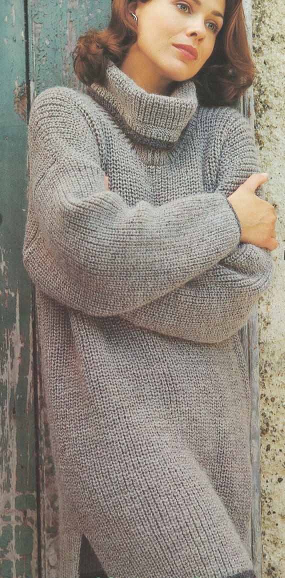 Cowl Neck Side Vented Plain Sweaters Cowl Neck Side Vented Plain Sweaters