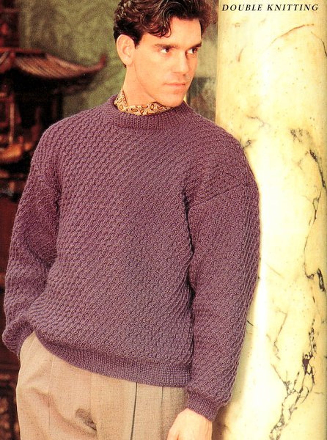 トップス nknit pattern pullover sweat 130size Amazon.com: Gsywaipei Mens Loose Knitted Sweater Casual