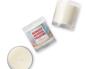 Iluminando Caminos Tarro de cristal vela de cera de soja