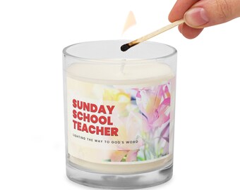 Vela de cera de soja en tarro de cristal Lighting The Way