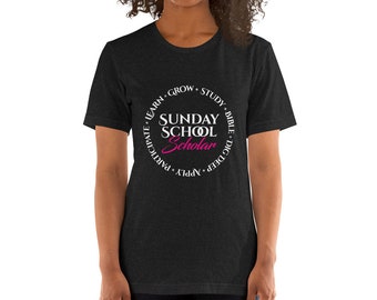 Camiseta de estudiante de escuela dominical