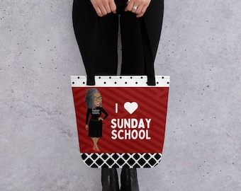 I Bolsa de tela de la escuela dominical