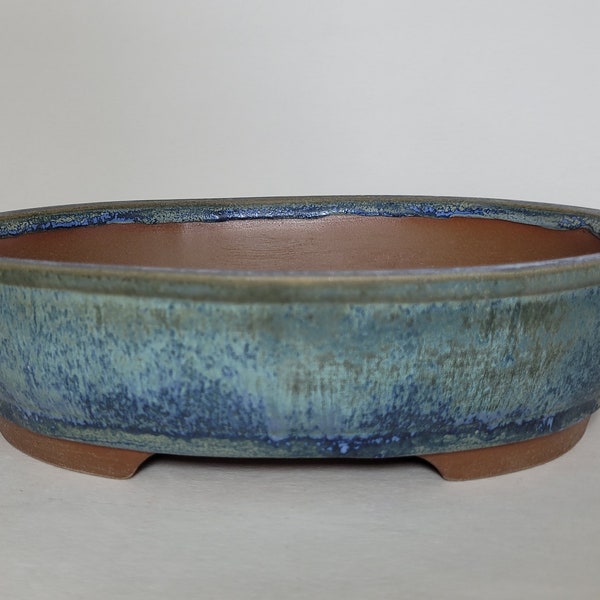 Oval Bonsai Pot, 10" Price Reduced due to Production Chip