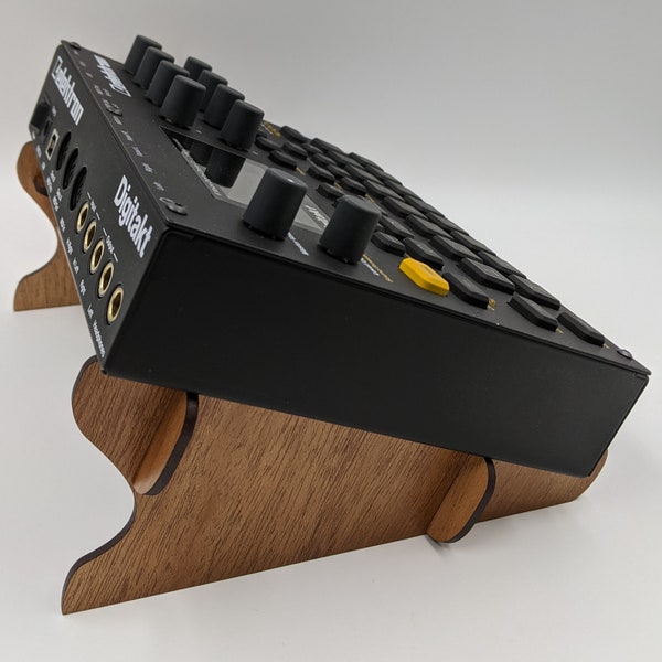 Desktop Studio Stand for Elektron Digitakt, Digitone or Syntakt - also fits devices from 8.5 to 10 inches wide and 6 to 9 inches deep,