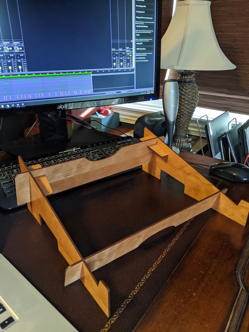 Angled Desktop Stand for Midi-Keyboards, and other Music Devices like Mixers, Ableton Push image 4