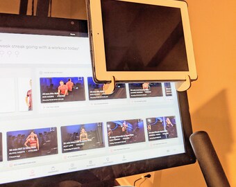 Phone & iPad Holder for Peloton Bike - Watch other content or video chat with friends while riding!