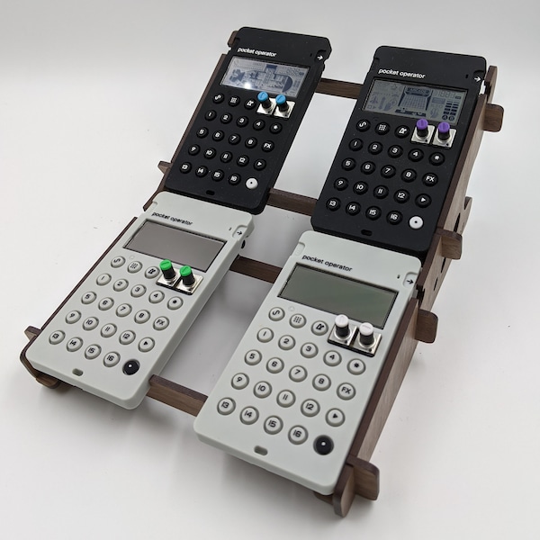 Pocket Operator MULTIPLE Rack FOUR - up to FOUR 4 POs at progressive angles like a Euro-Rack