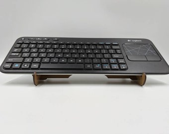 Keyboard stand for storage - higher angle reduces space needed - for keyboards 9" - 14" wide