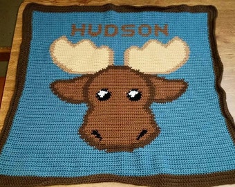 Moose Baby Blanket