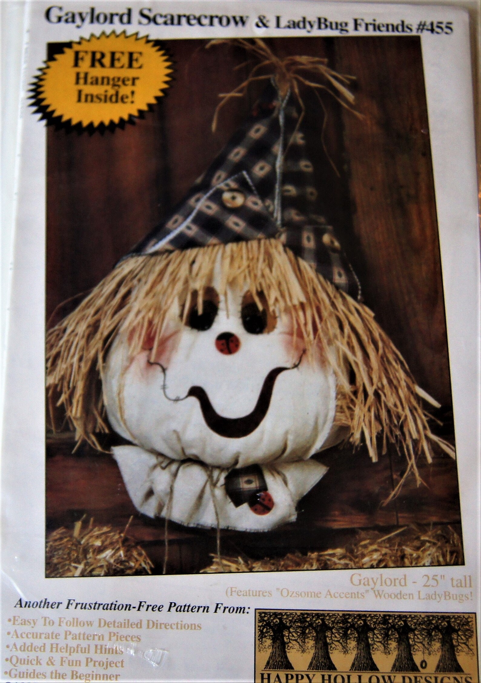 Scarecrow Designed Sewing Pattern Uncut 25 Tall | Etsy
