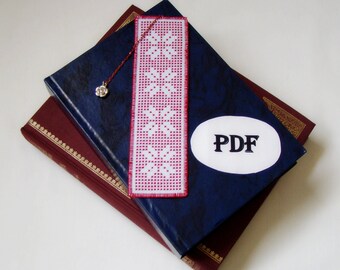 Floral Cross Stitch Bookmark Pattern: DIY Embroidery (PDF Pattern)