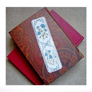 Floral Bookmark Cross Stitch Pattern: DIY Embroidery (PDF Pattern)