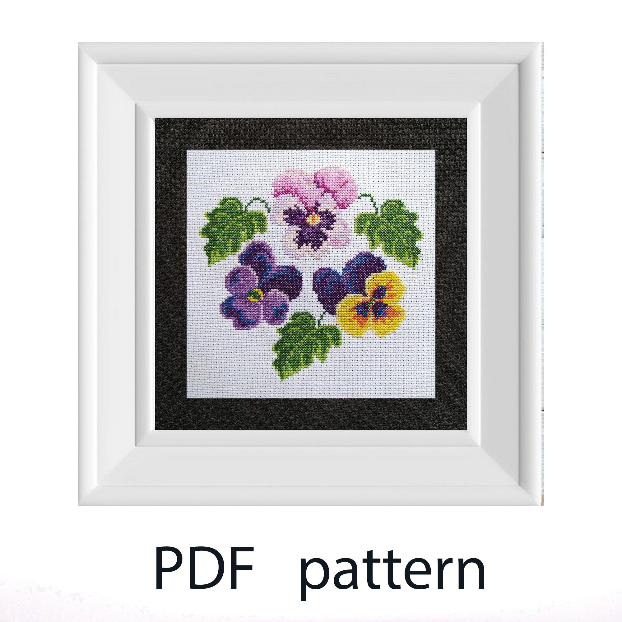 Pensées et violettes au point de croix il_fullxfull.6839519060_lr43.jpg