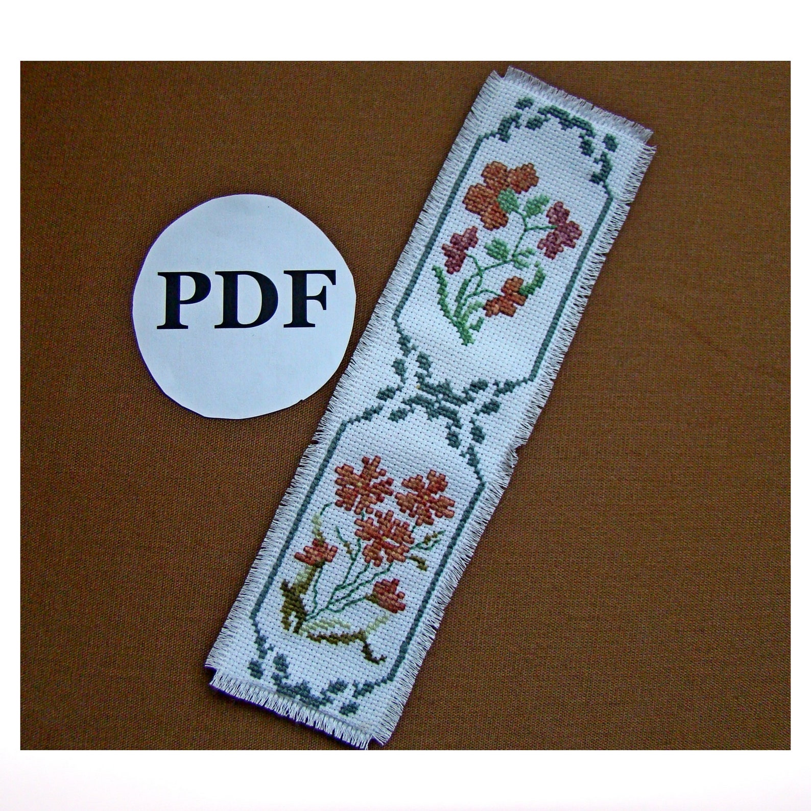 Cross Stitch Pattern Bookmark Instant Download DIY Bookmark Etsy