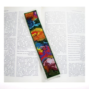 Bookmark Cross stitch Pattern, Bookmark with abstract design, Instant download, DIY bookmark, Pattern for bookmark, Idea for Cross Stitch