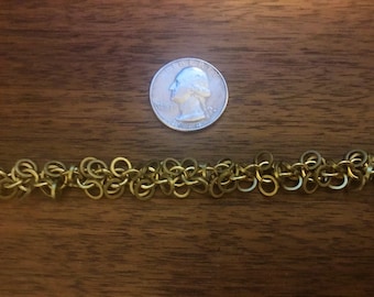 1 Foot MC-D2683 Raw brass hand made chain