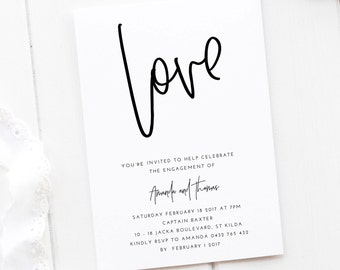 Engagement Invites Etsy