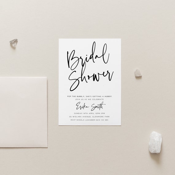 Printable Invitations Party Printables Bridal Shower - Etsy