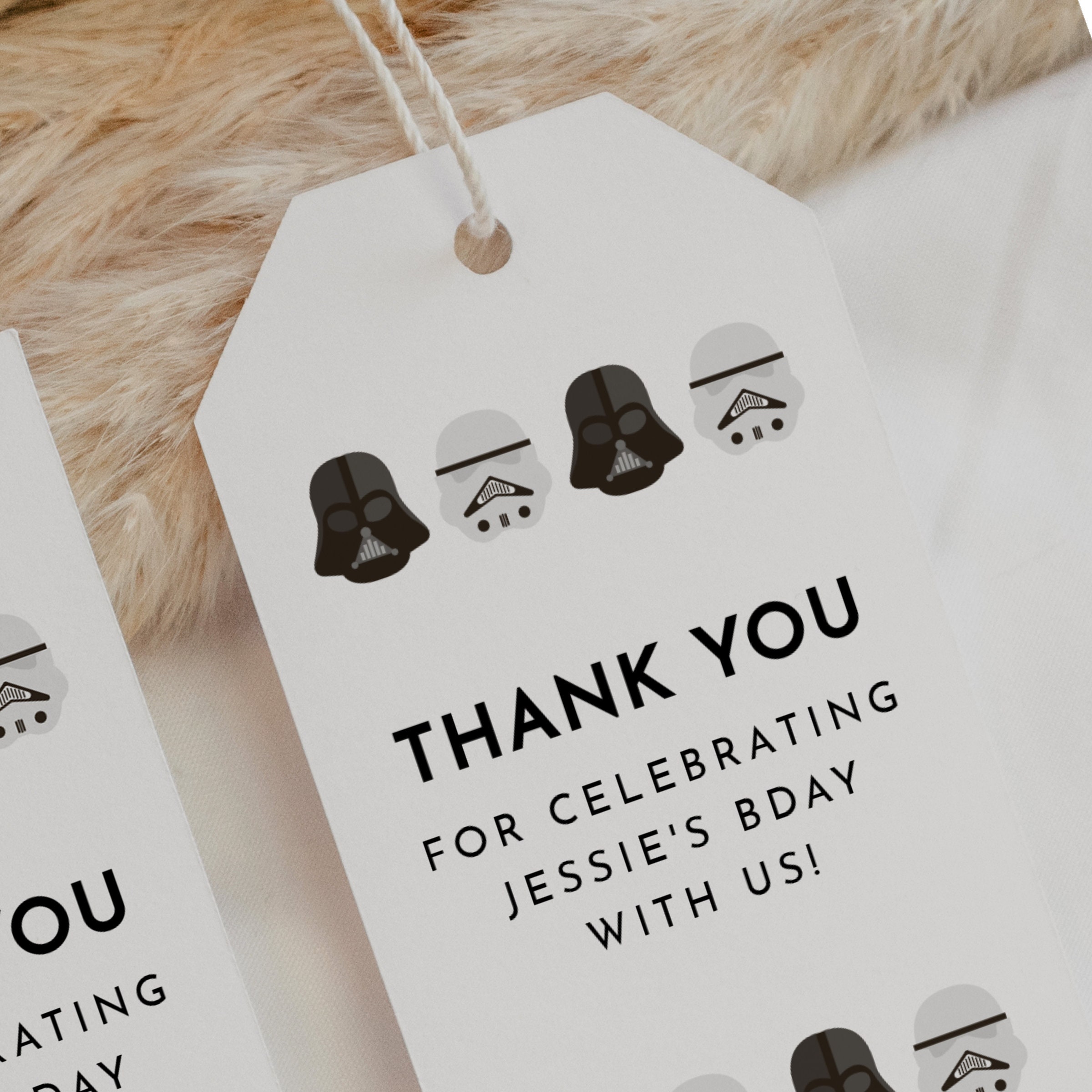 Printable Star Wars Thank You Tag Darth Vader Printable - Etsy Australia