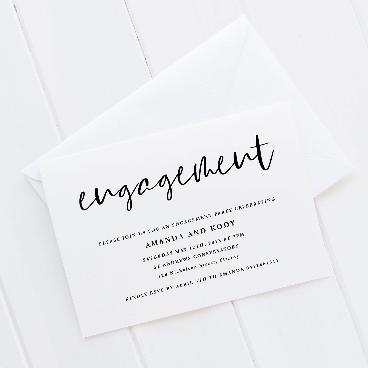 Engagement Invitation Printable Engagement Party Printables Etsy