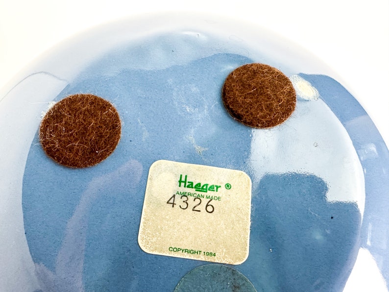 Vintage Haeger Globe Vase Periwinkle Dusty Blue Etsy