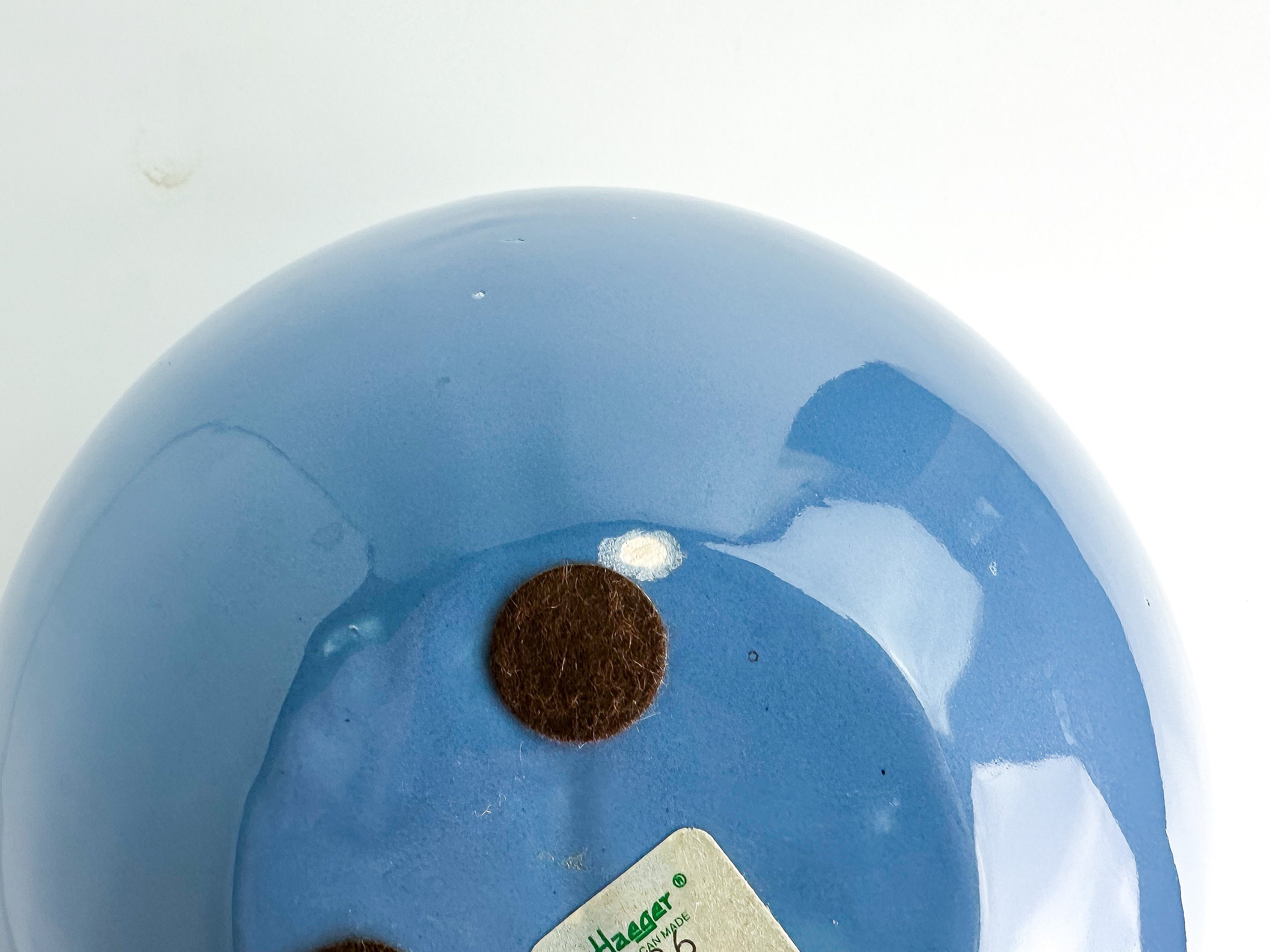 Vintage Haeger Globe Vase Periwinkle Dusty Blue Etsy