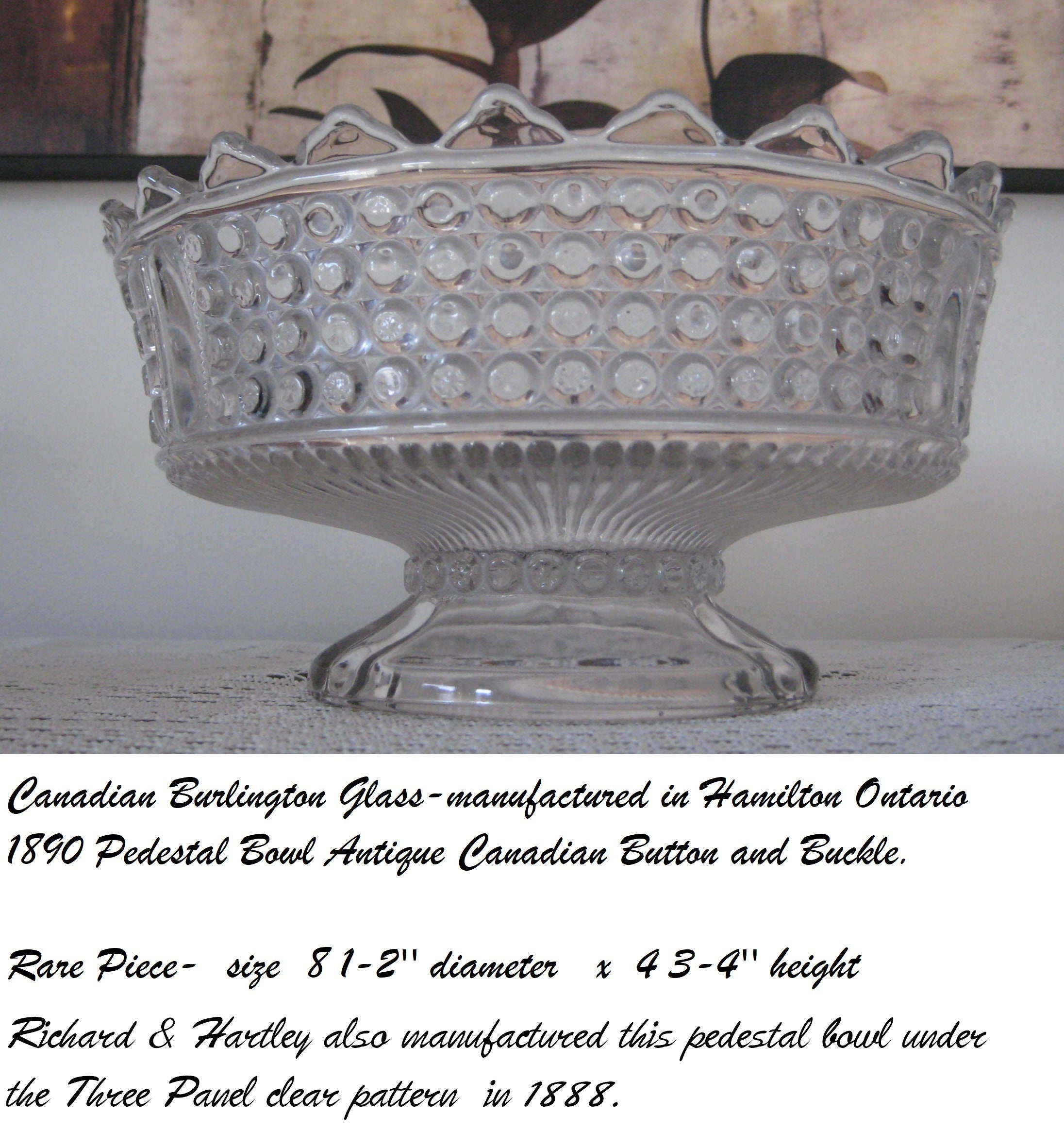 EAPG Canadian Compote OR Pedestal Bowl Etsy