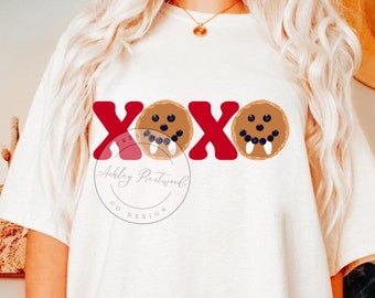 Xoxo tvd Valentine’s Day design, sublimation vdsy shirt design, bday shirt designs, Valentines day png, Damons pancakes png