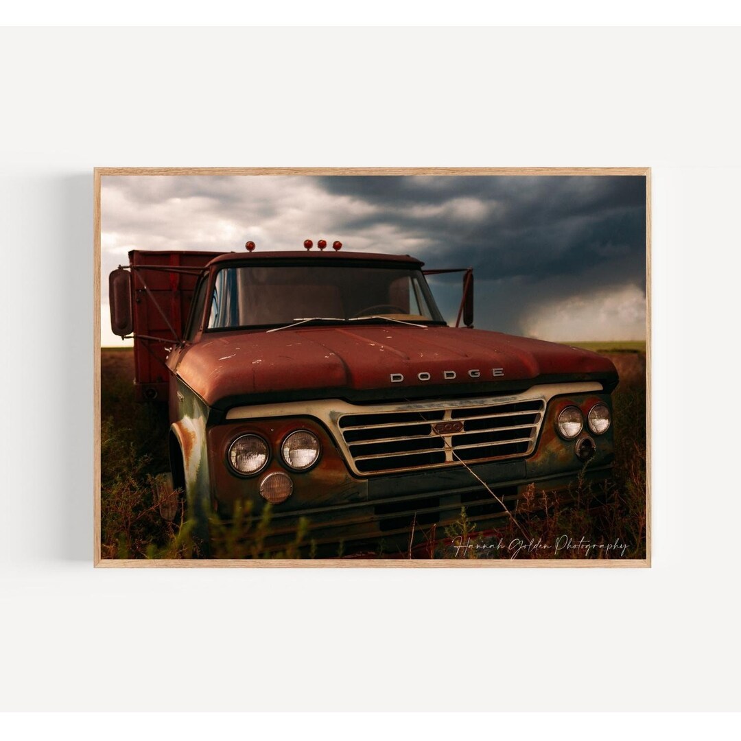 Vintage Truck Wall Art Nursery Wall Hanging Nursery Framed Etsy