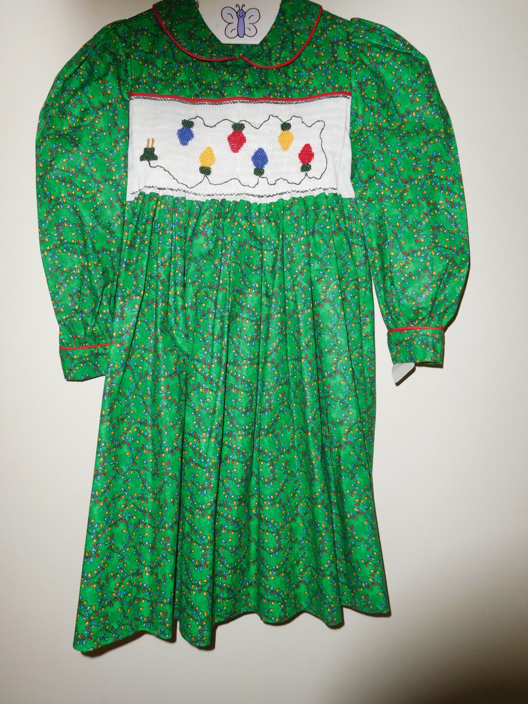 Heirloom Smocked Christmas Dress main image 1