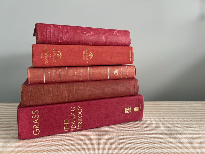 Vintage Book Centerpiece Mix and Match Custom Set by Color Literary Wedding Decorations Bridal Shower Book Theme Baby Shower Decor Idea image 3