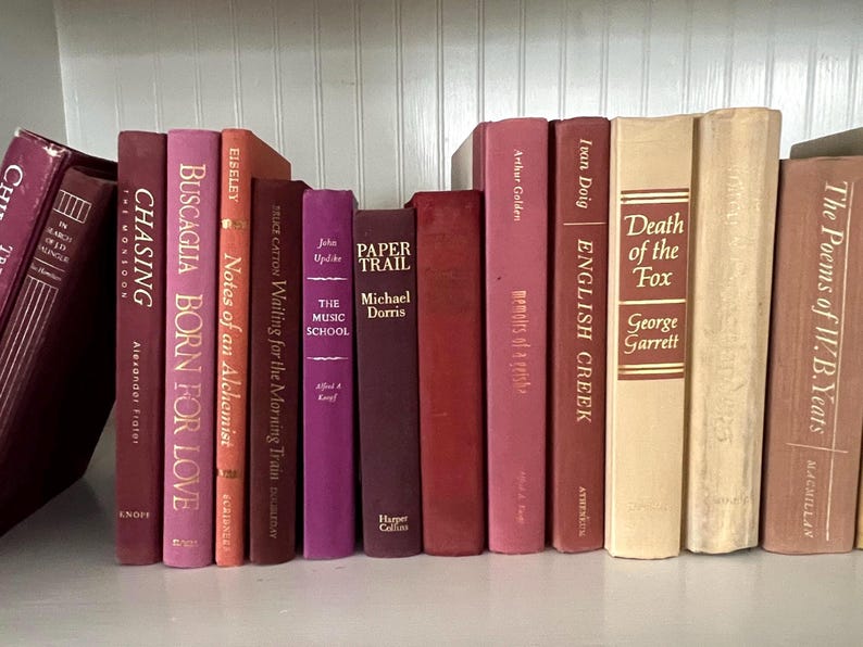 Vintage Book Centerpiece Mix and Match Custom Set by Color Literary Wedding Decorations Bridal Shower Book Theme Baby Shower Decor Idea image 11