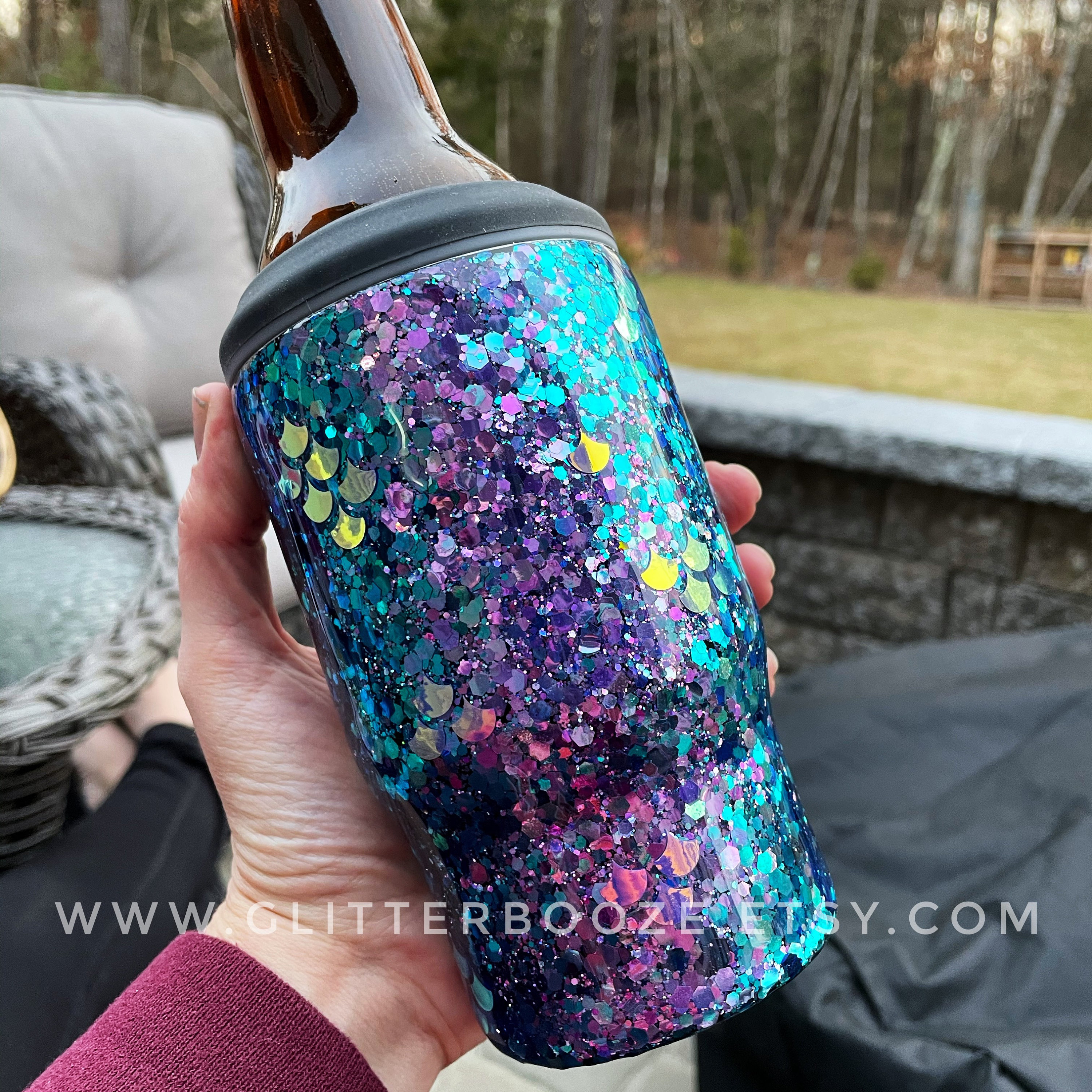 Home & Living :: Holographic Shimmer 40 oz. tumbler - NO BLING ON THIS  TUMBLER