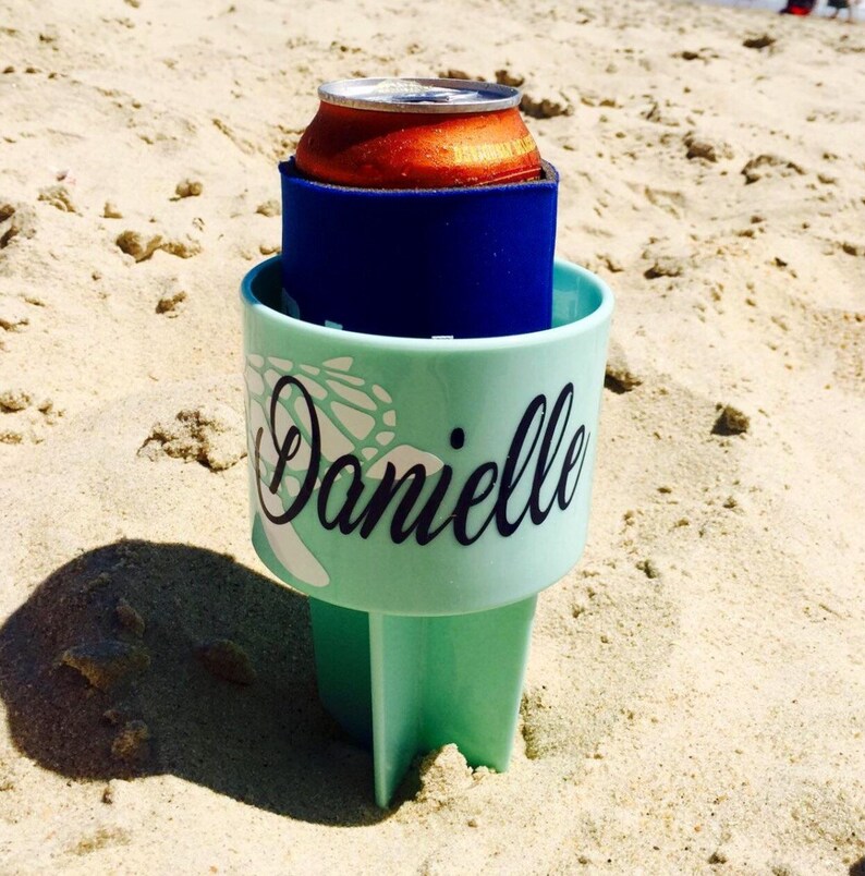Custom Beach Spiker Personalized Drink Holder Bachelorette Etsy