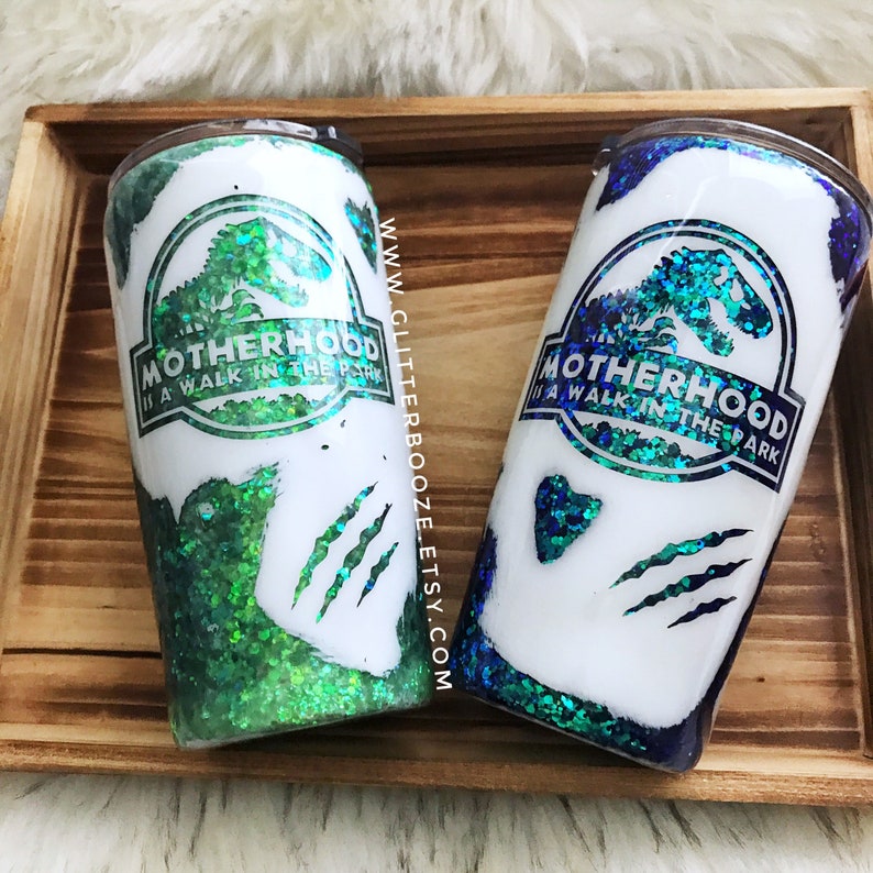 Download Motherhood is a walk in the park tumbler Jurassic Park | Etsy