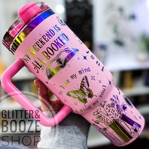 Engraved Bookish 40oz Tumbler: Stanley Style Reader Gift