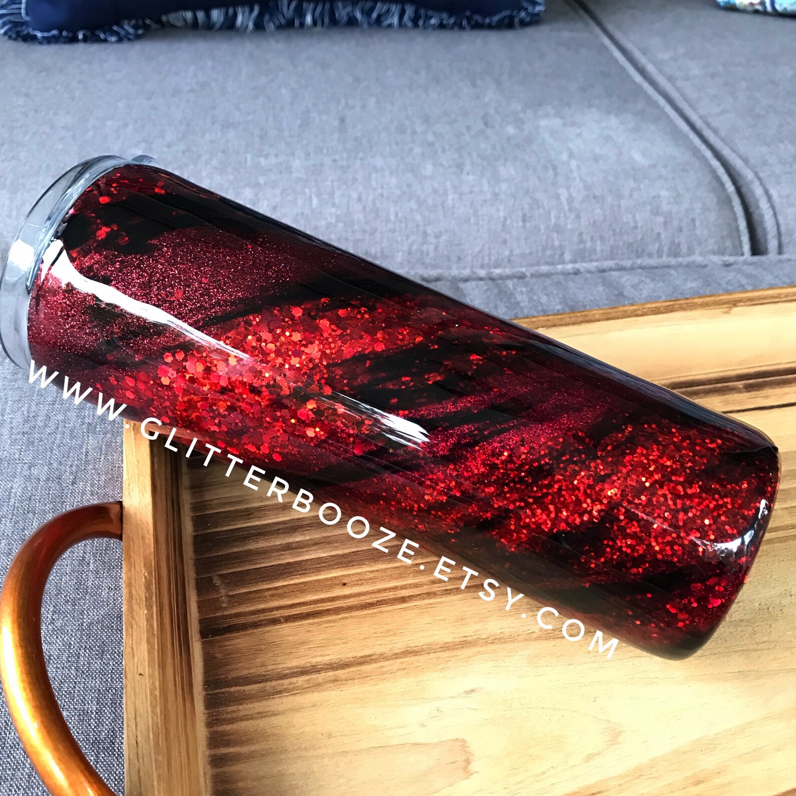 Red Black Swirl Glitter Tumbler Custom Milkyway Tumbler Etsy