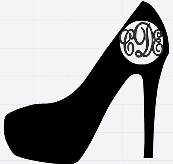 Items similar to High Heel personalized Decal on Etsy