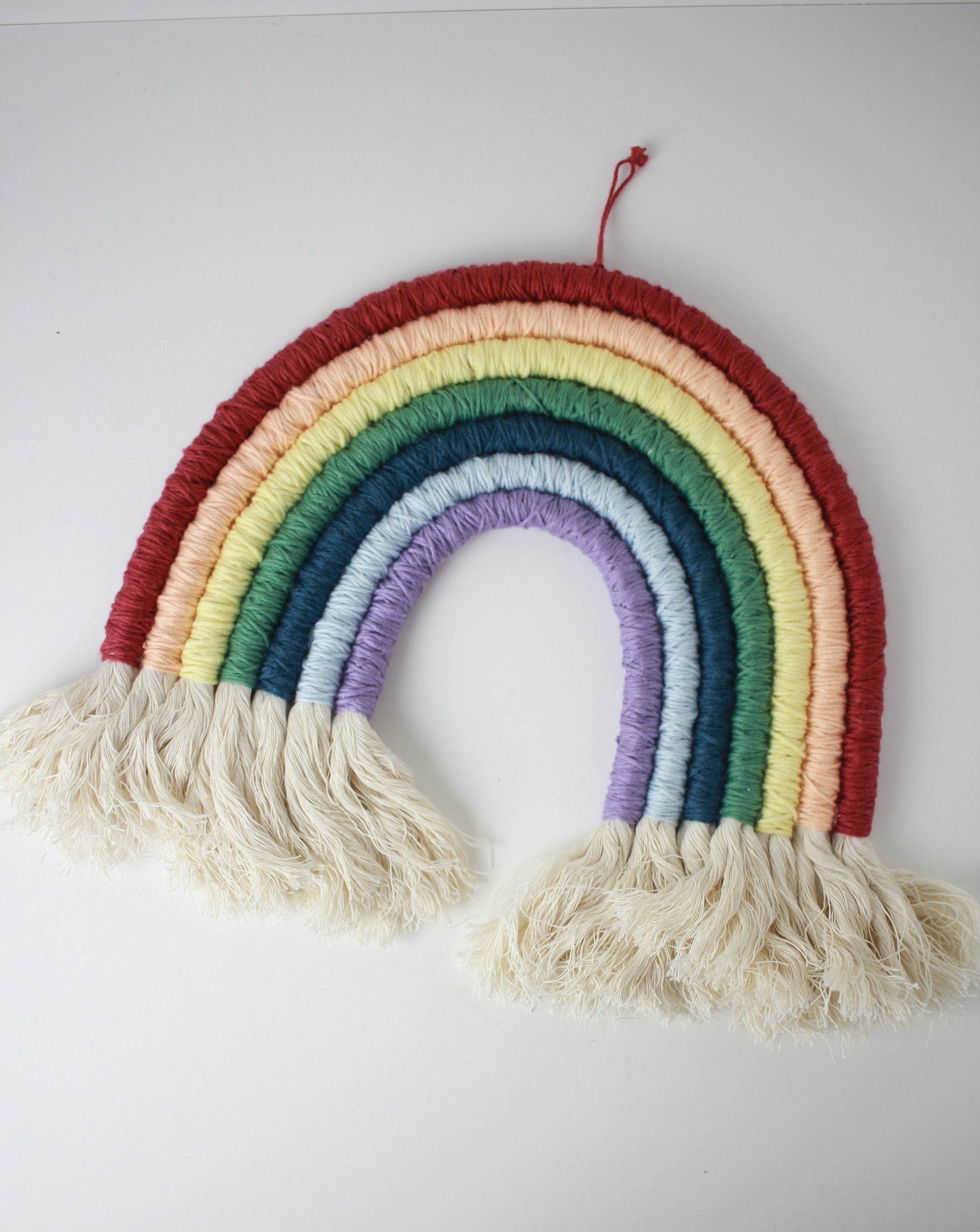 Large Textured Rainbow Wall Hanging Rainbow Nursery Decor Etsy