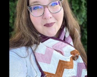The Shelva Scarf: A Quilted Button Scarf Pattern